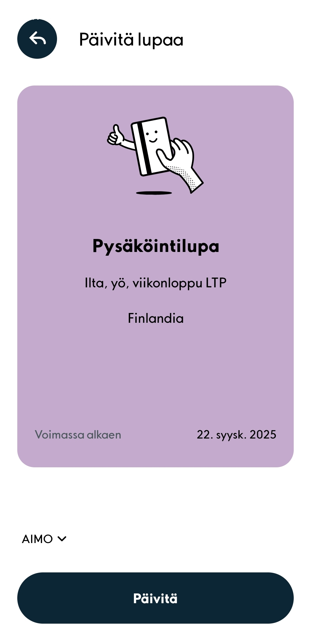 päivitä