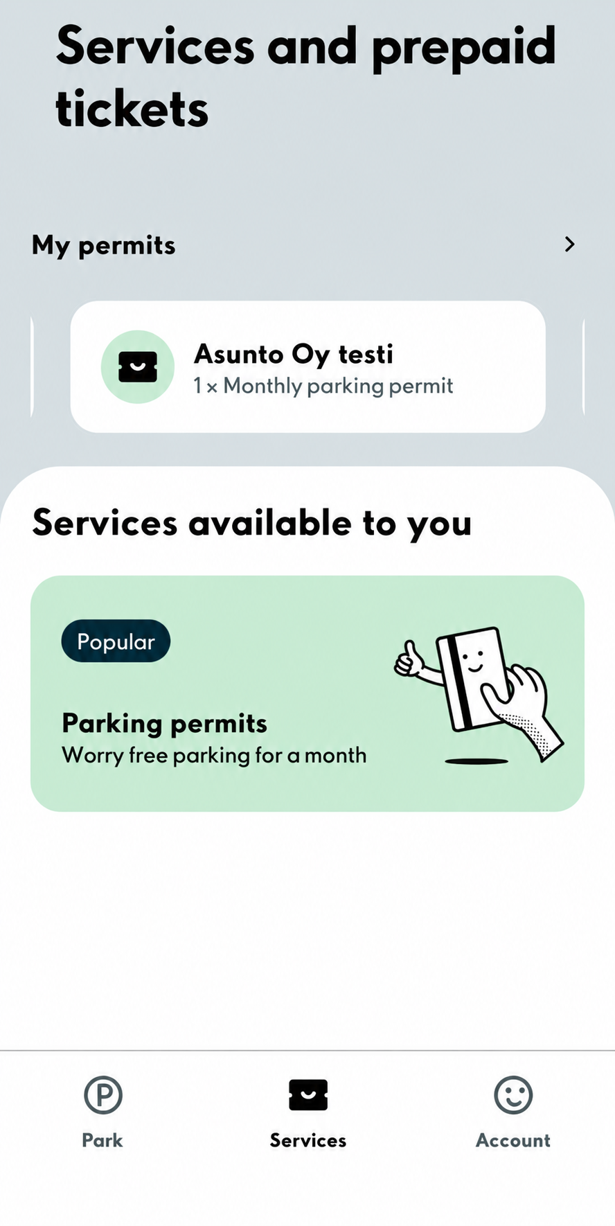 Parking Services App